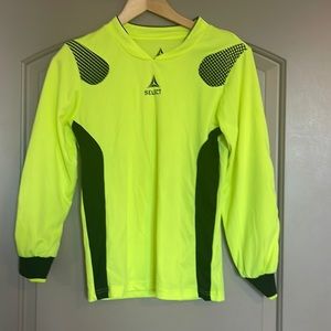 Select Player’s Choice padded goalkeeper shirt with padded elbows youth large